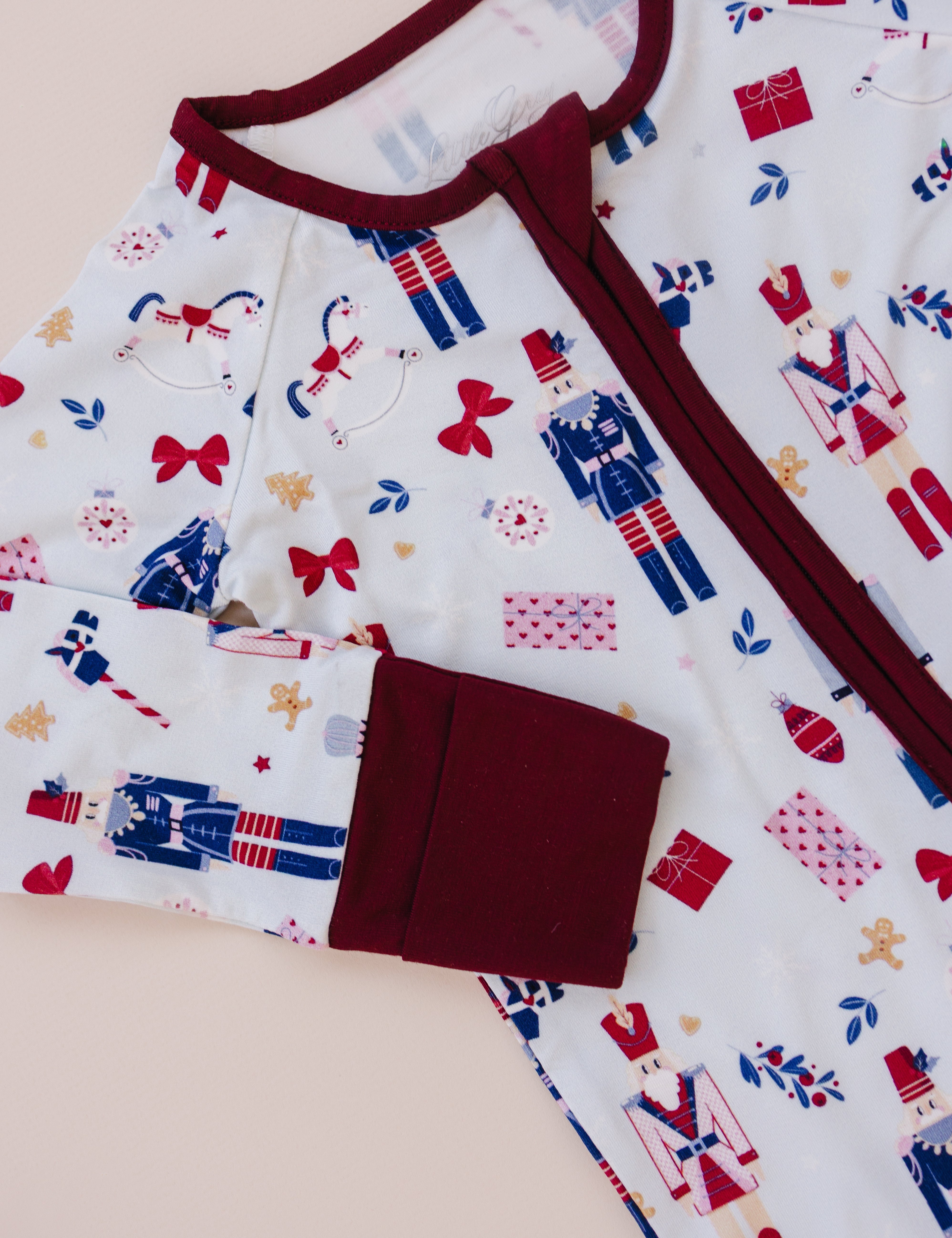 Long Sleeve Zippy Romper - Nutcracker