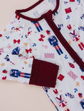 Load image into Gallery viewer, Long Sleeve Zippy Romper - Nutcracker
