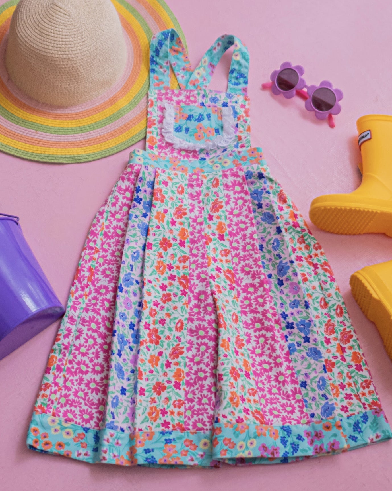Floral Garden Patch Romper