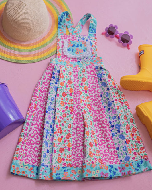 Floral Garden Patch Romper