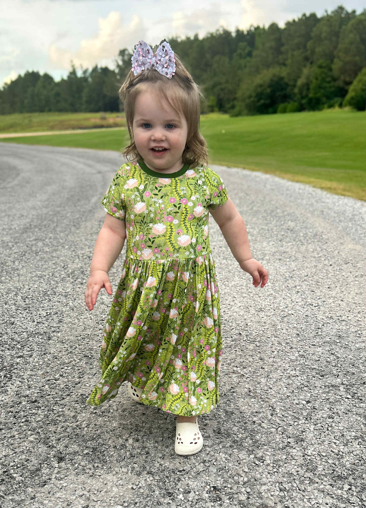 Bamboo Short Sleeve Twirl Dress with Short Set