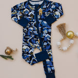 Long Sleeve Zippy Romper - Winter Train