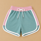 Kids Retro Ribbed Swim Trunk