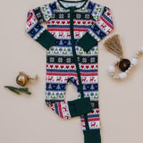 Long Sleeve Zippy Romper - Nordic
