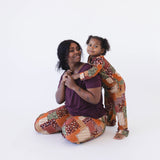Kids Lounge Pajama Set - Fall patchwork