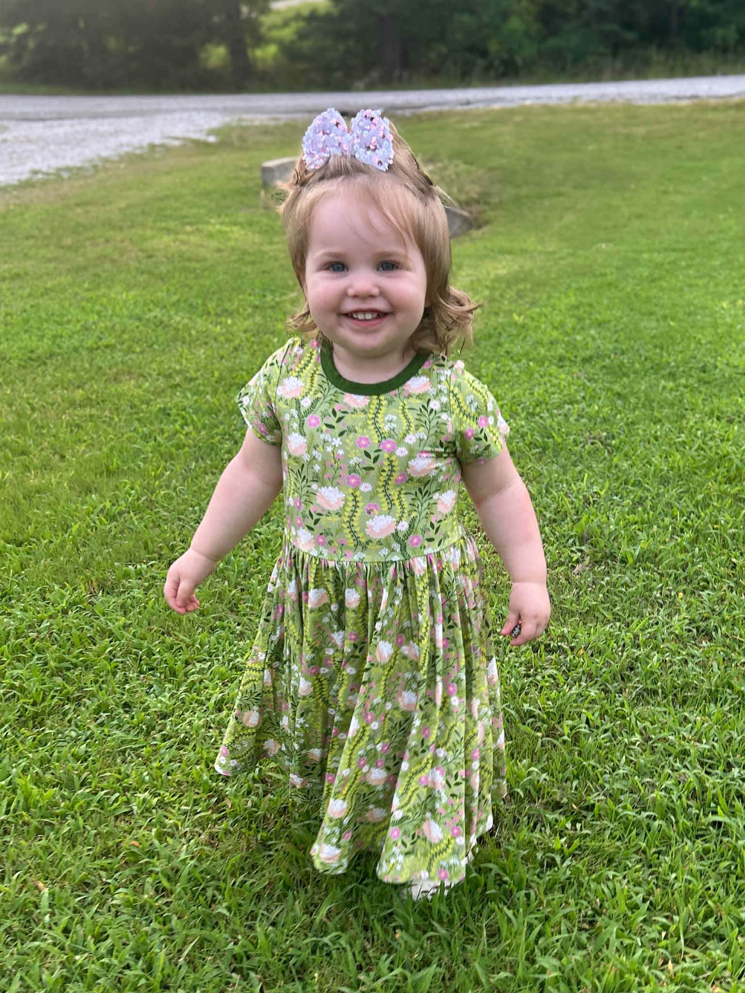 Bamboo Short Sleeve Twirl Dress with Short Set