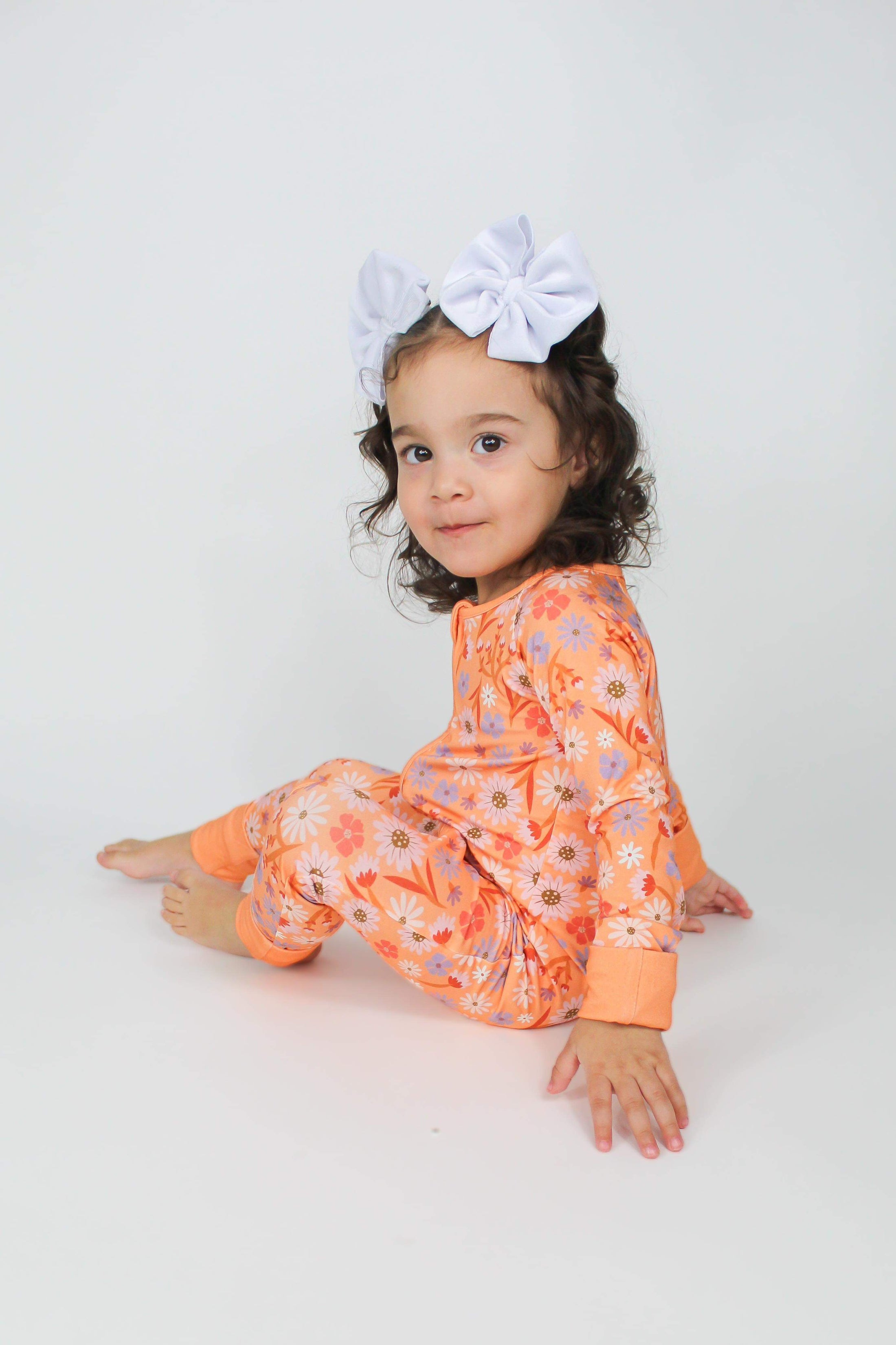 Daisy Zippy Romper- Bamboo