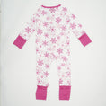 Load image into Gallery viewer, Holiday Romper- Pink Snowflakes
