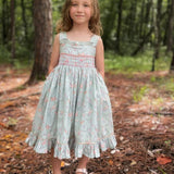 Sienna Dress - Hand smocked - Dandelion and Butterflies