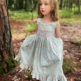 Sienna Dress - Hand smocked - Dandelion and Butterflies
