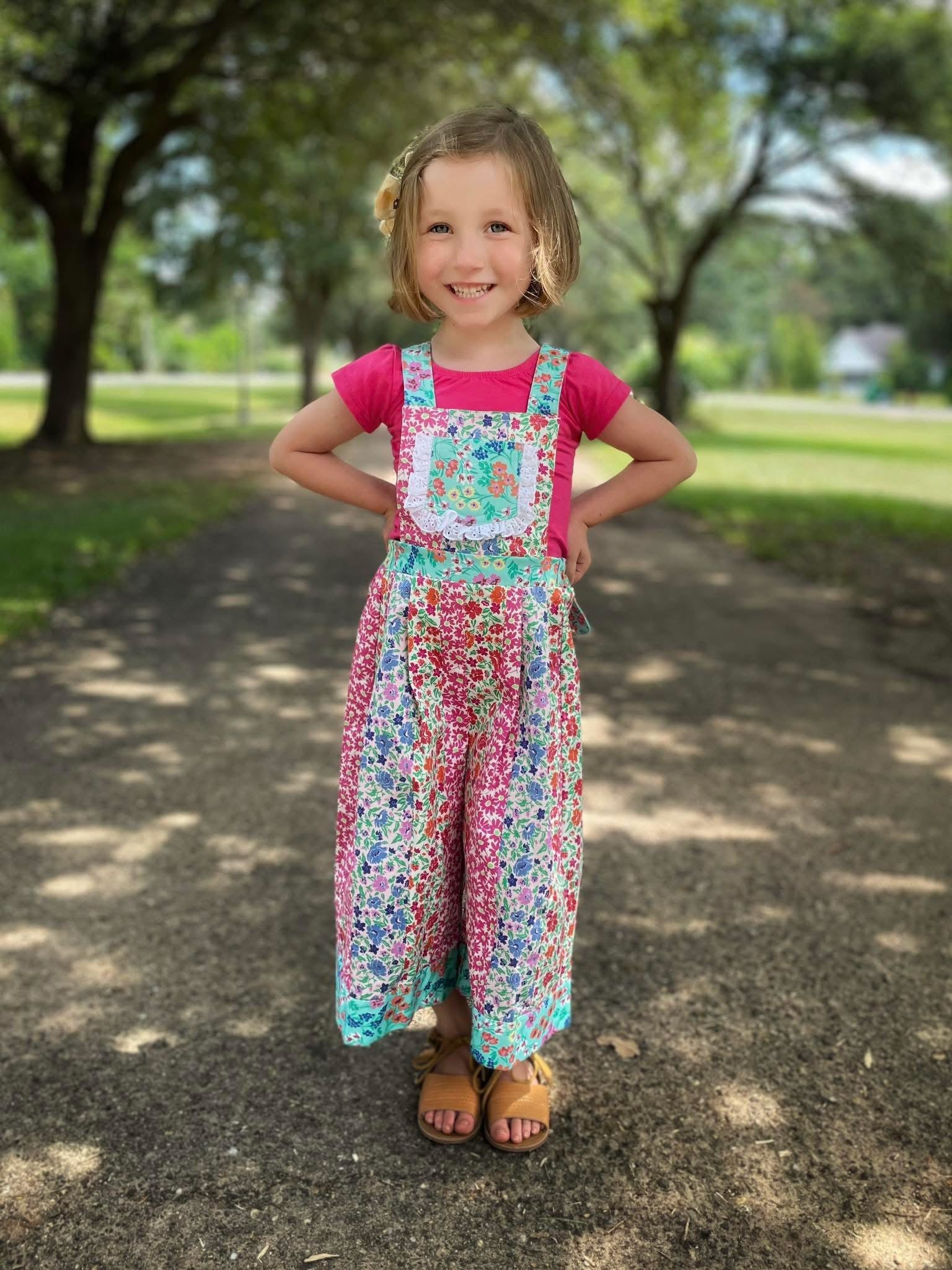 Floral Garden Patch Romper