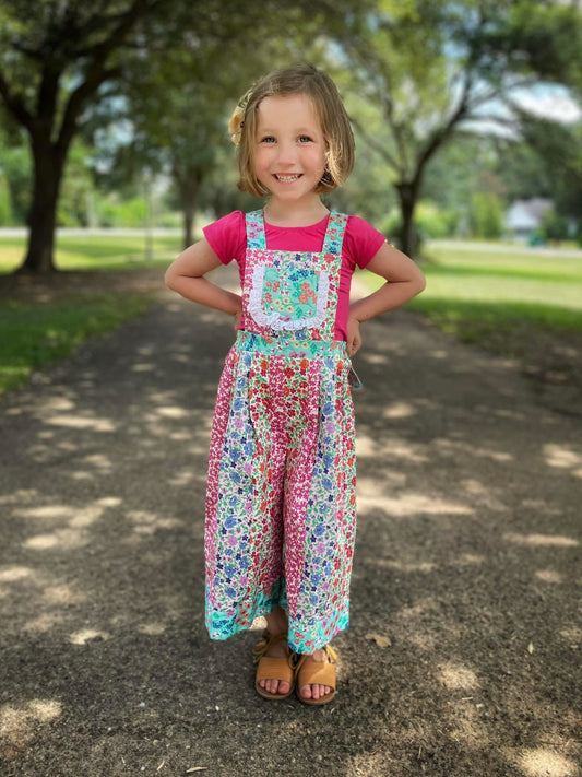Floral Garden Patch Romper