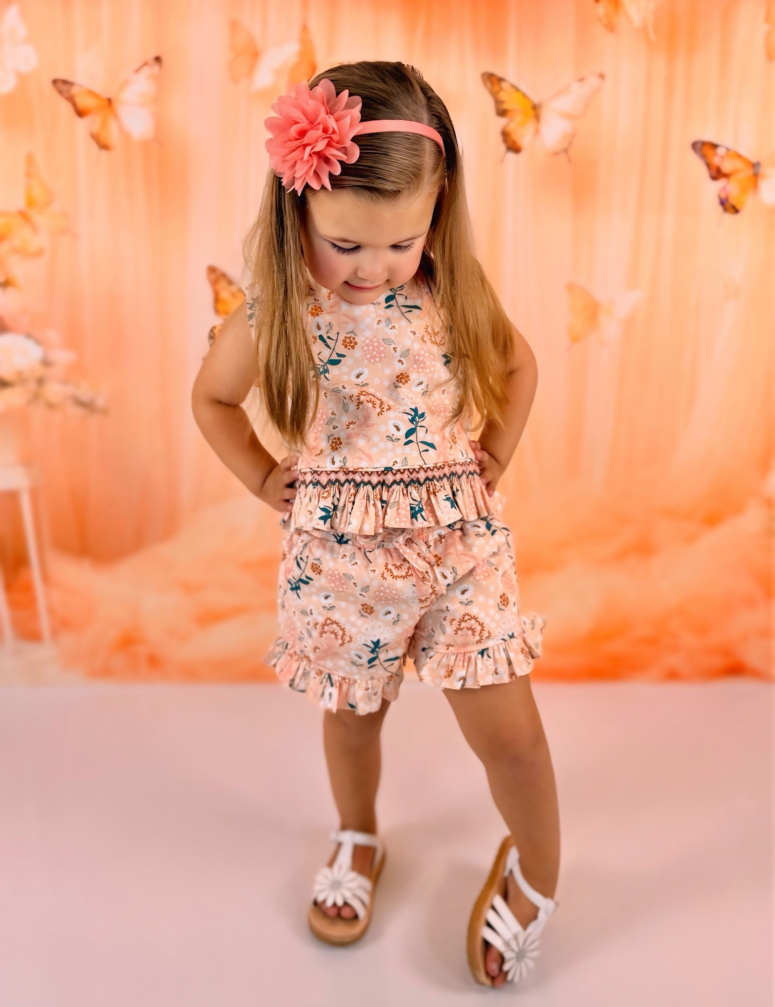 Sunny Set - Hand smocked - Wildflower Fields