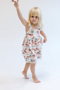 Load image into Gallery viewer, Ruffle Strap Layered Dress In Deer Floral Print
