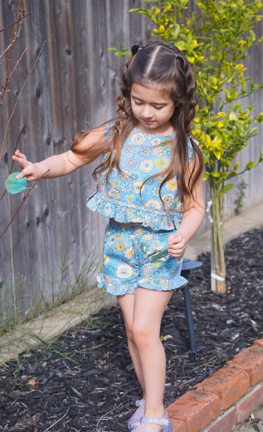 Top and Short Smocked Set