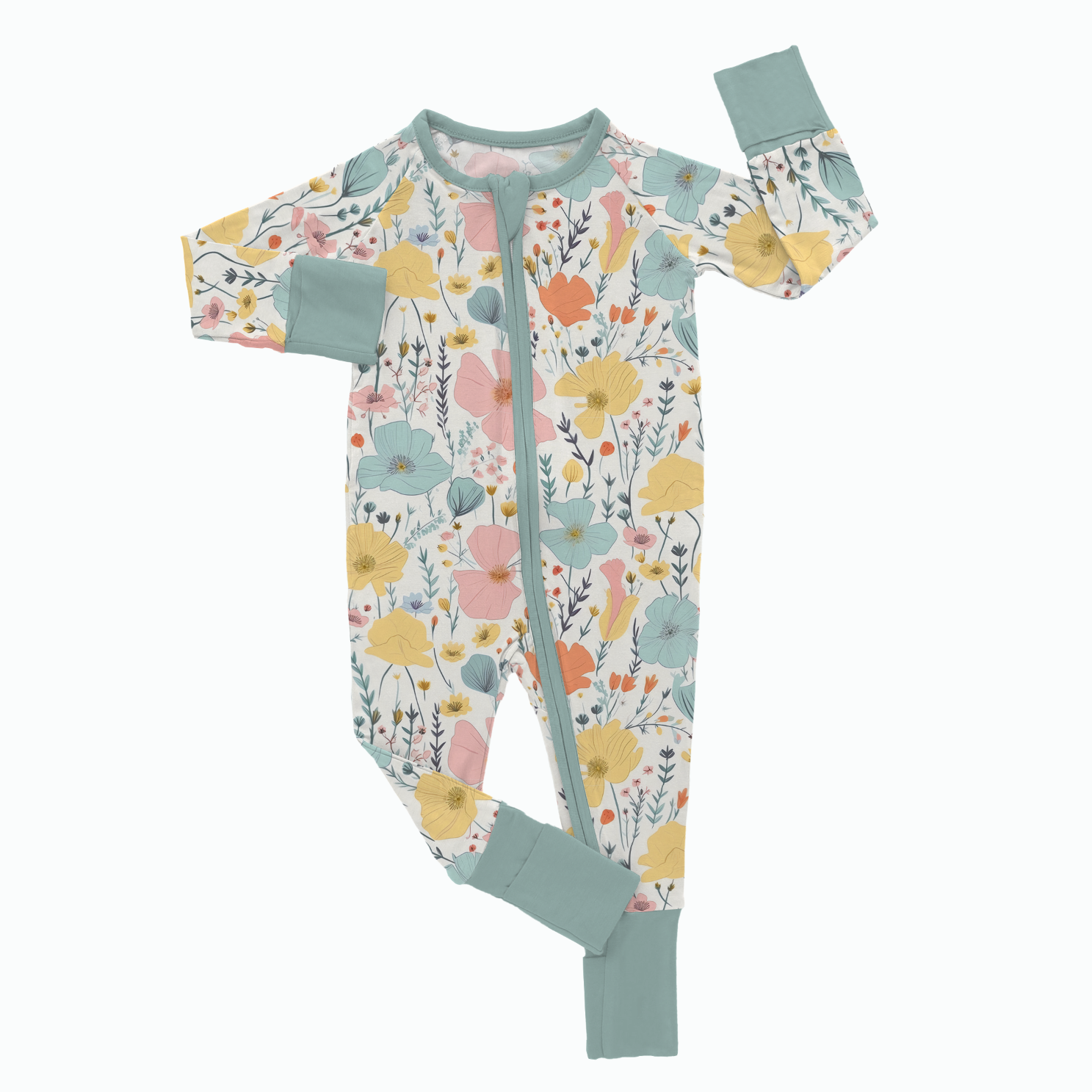 Poppy Zippy Romper- Bamboo