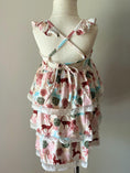 Load image into Gallery viewer, Ruffle Strap Layered Dress In Deer Floral Print
