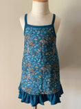 Load image into Gallery viewer, Skinny Strap Lounge Dress In Midnight Meadow Floral Print
